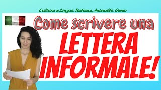 LETTERAMAIL INFORMALE COME SCRIVERLA  WRITING IN ITALIAN AN INFORMAL EMAIL [upl. by Jobi814]