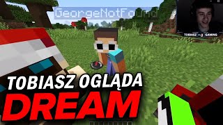 TOBIASZGAMING ogląda Dream Minecraft Speedrunner VS 4 Hunters FINALE REMATCH [upl. by Emory]