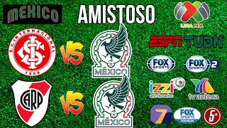 FECHAS HORARIOS Y CANALES PARA LOS AMISTOSOS DE LA SELECCIÓN MEXICANA [upl. by Shaikh]