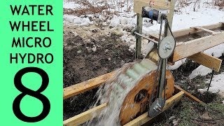 Part 8 of 10 Waterwheel Microhydro More Volts [upl. by Ches]