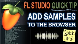 How To Add Samples amp Sample packs To FL Studio [upl. by Sitelc]