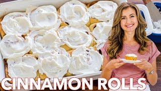 Easy Homemade Cinnamon Rolls Recipe [upl. by Burnley]