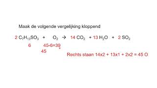 Oefeningen met kloppend maken van reactievergelijkingen [upl. by Taite244]