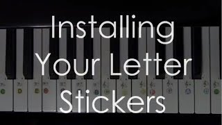 How to install your piano notes stickers [upl. by Mac890]