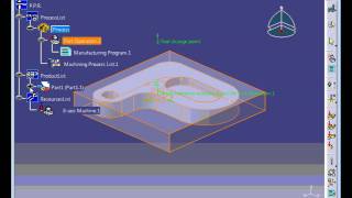 Tutorial virtual simulation of Milling machining using CATIA [upl. by Inalem]