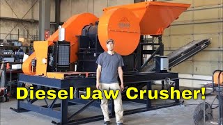 Diesel Powered Jaw Crusher  Rock Crusher [upl. by Vharat]