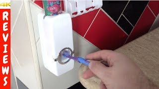 Auto toothpaste dispenser toothbrush holder set review and unboxing [upl. by Gaspar]