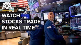 Watch stocks trade in real time after Dows third worstday ever– 3172020 [upl. by Fezoj]