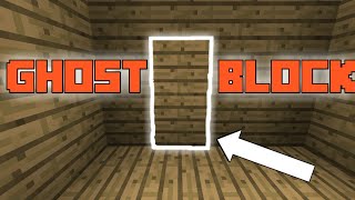 HOW TO MAKE GHOSTINVISIBLE BLOCKS  MINECRAFT [upl. by Brunhilda431]