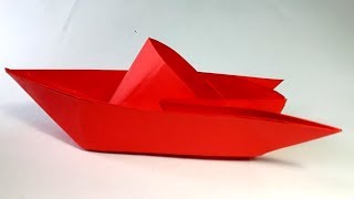 Como hacer un Barco de papel Origami  How to Make an Origami Paper Boat [upl. by Wallis]