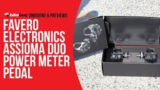 Favero Electronics Assioma DUO Power Meter Pedals Unboxing  Bikebug [upl. by Ocimad704]