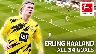 Erling Haaland  34 Goals in Only 36 Matches [upl. by Yraccaz]