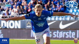 ERLING HÅLAND All Goals in Molde FK 6817  201018 [upl. by Yeliw]