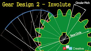 Spur Gear Design 2  Involute of the circle [upl. by Lindahl]