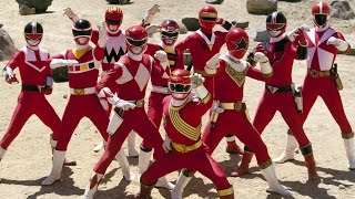 Forever Red Rangers Morphs  Wild Force  Power Rangers Official [upl. by Nissy]