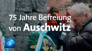 Gedenkfeier in AuschwitzBirkenau  zum 75 Jahrestag der Befreiung [upl. by Kylynn197]