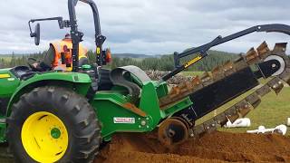 TrenchIt John Deere 4066 Chain Trencher [upl. by Oren]