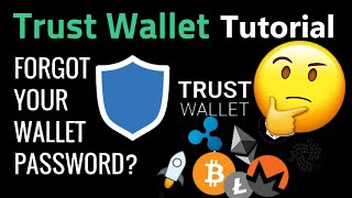 How To Access Trust Wallet If Forget Password  Lost Password [upl. by Akirat775]