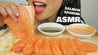 ASMR SALMON SASHIMI INTENSE EATING SOUNDS  SASASMR [upl. by Laro]