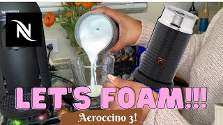 How To Foam Milk With Aeroccino 3 Make Coffee With Foam Tips amp Tricks  Easy Foamed Latte Recipe [upl. by Ailliw]