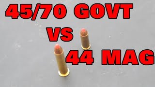 4570GOVT vs 44MAG LEVERevolution PENETRATION [upl. by Luapnaes]