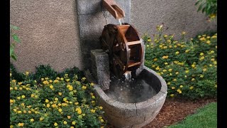 Water Wheel Fountain  AD97733 [upl. by Anaujd]