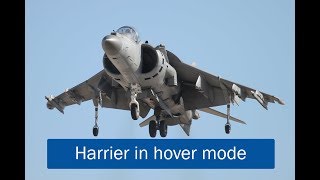 Harrier Jump Jet in hover mode [upl. by Ydnec]