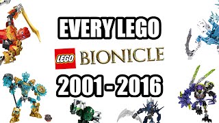 ALL LEGO BIONICLE SETS 20012016 LEGO BIONICLE HISTORY [upl. by Katlin]