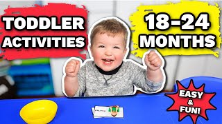 FUN amp EASY ACTIVITIES FOR 1824 MONTHS  Developmental Toddler Activities 1824 Months [upl. by Renfred]