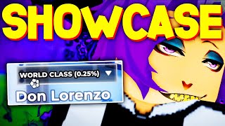 DON LORENZO SHOWCASE in BLUE LOCK RIVALS ROBLOX [upl. by Stargell697]