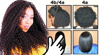 Natural Hair Types EXPLAINED In Detail w PICTURES 4C 4B amp 4A HAIR CHART [upl. by Terr]