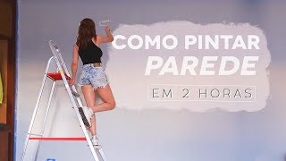 DIY  Como pintar Parede em 2h MTO fácil [upl. by Abagail]