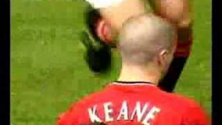 Roy Keane Ends Hålands Career In Manchester Derby [upl. by Irollam]