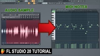 How To Convert Audio To Midi In FL Studio 20 [upl. by Arama]