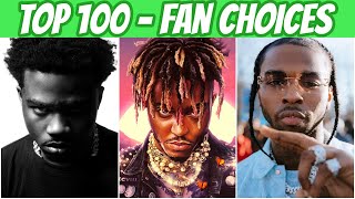 TOP 100 RAP SONGS OF 2020 FAN CHOICES [upl. by Ilrebmyk]