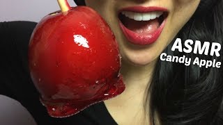 ASMR Candy Apple EATING SOUNDS  SASASMR [upl. by Ynohtnakram]