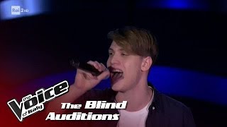 Michelangelo Falcone quotLa nuova stella di Broadwayquot  Blind Auditions 2  The Voice of Italy 2018 [upl. by Eilak]