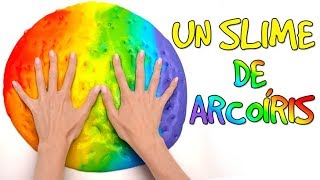 Cómo hacer un Slime Arcoíris🌈💩 [upl. by Nnel]