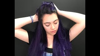 Hair transformation Royal Purple  Matrix SoColor Cult [upl. by Gwennie]