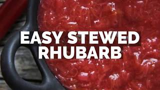 Easy Stewed Rhubarb Recipe [upl. by Darell794]