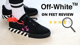 NEW Off White Vulc Low Sneakers Review [upl. by Erreipnaej825]