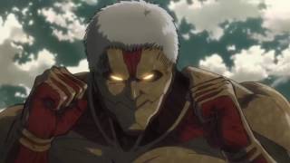 Eren vs Armored Titan English Sub Full Fight [upl. by Frasquito943]