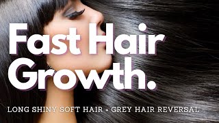 ❋ Extreme Hair Growth  Long  Thick  Strong  Shiny  Soft  Grey Hair Reversal  Rain Sounds [upl. by Idas]