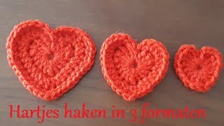 Haken ♥ Hartjes in 3 formaten [upl. by Seravart951]