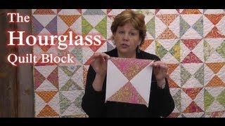 The Hourglass Quilt Block  Learn to Quilt [upl. by Corneille81]