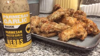 Parmesan Garlic Wings Using Buffalo Wild Wings Sauce [upl. by Morrison]