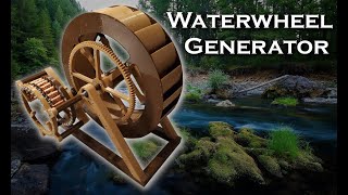 3d Printed Waterwheel Generator [upl. by Pirri667]