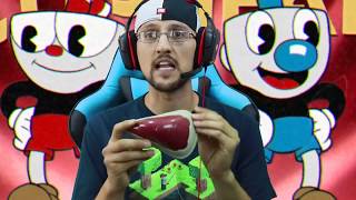 HES AFTER US 👿 CUPHEAD Game Be4 BENDY amp the Ink Machine Got Spooky FGTEEV Part 1 Gameplay [upl. by Luar939]