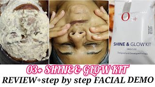 O3 SHINE AND GLOW FACIAL KIT Review  Demo  O3 Facial Kit How to do facial at home step by step [upl. by Ispep]