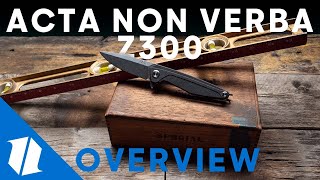 ACTA NON VERBA Z300  Knife Overview [upl. by Hamitaf]